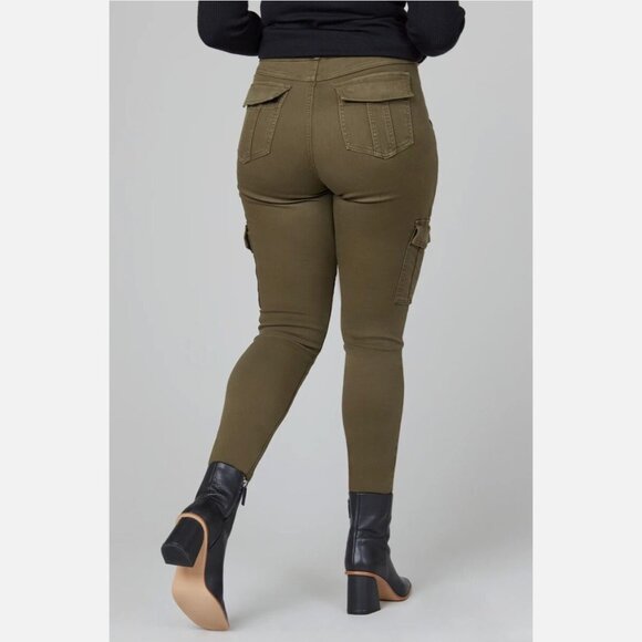 Spanx Pants Twill Cargo Pockets Skinny Stretch - Picture 3 of 15